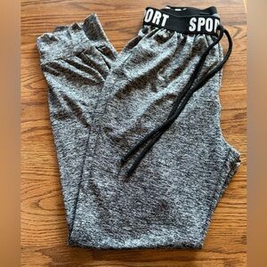 SHEIN Women’s Black and Gray Joggers